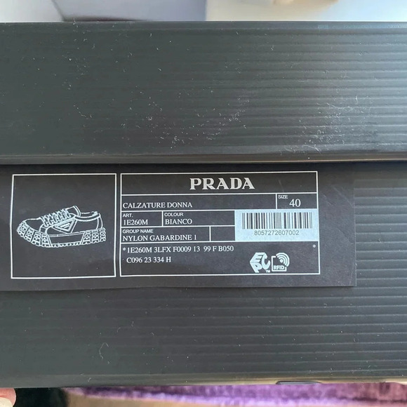 PRADA Double Wheel Re-Nylon gabardine sneakers - Picture 2 of 10